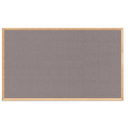 United Visual Products Decor Wood Combo Board, 72"x48", Cherry/Black Porcelain & Medium Grey UV705DEFAB-CHERRY-BLKPORC-MEDGRY